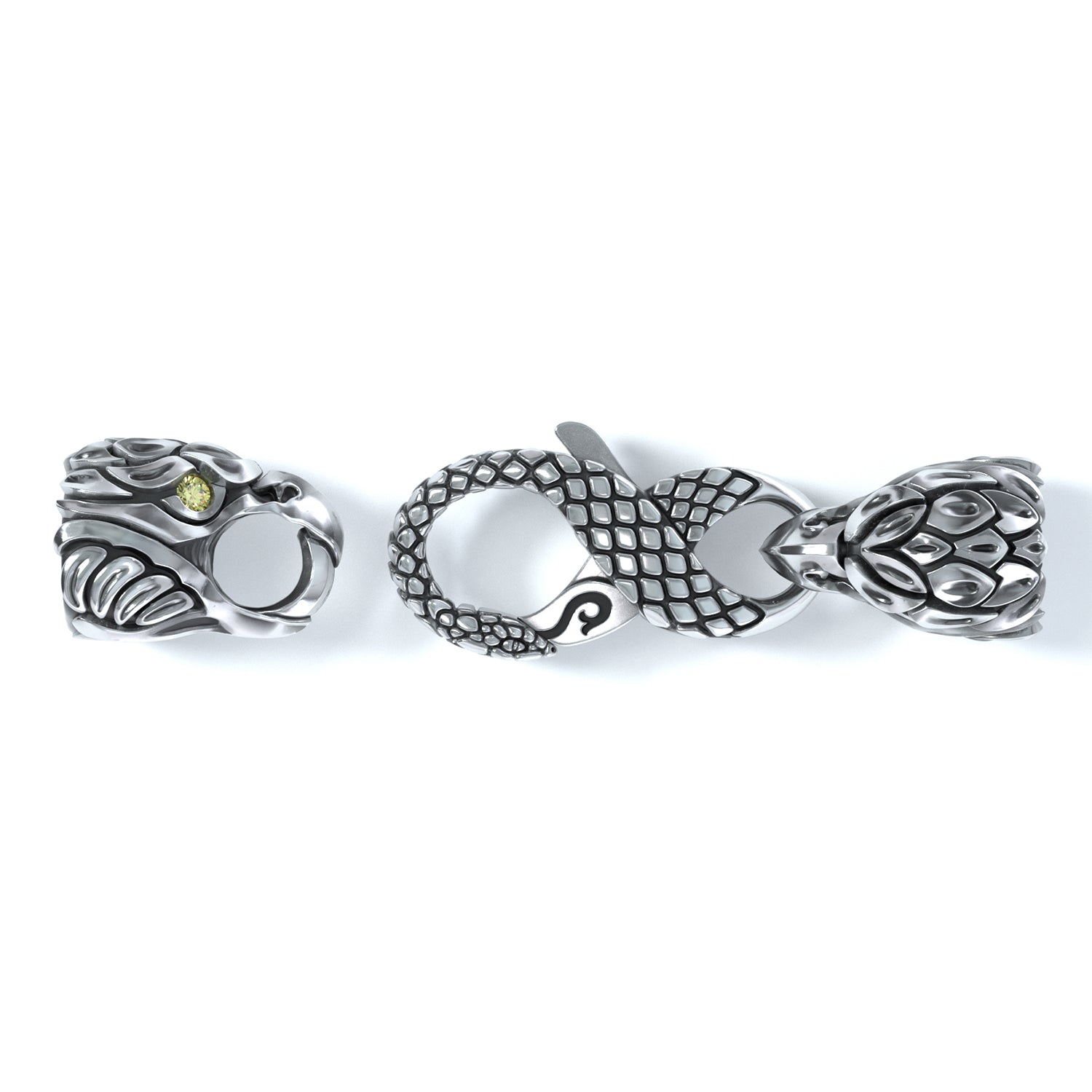 5mm Eagle Signature Clasp, Silver
