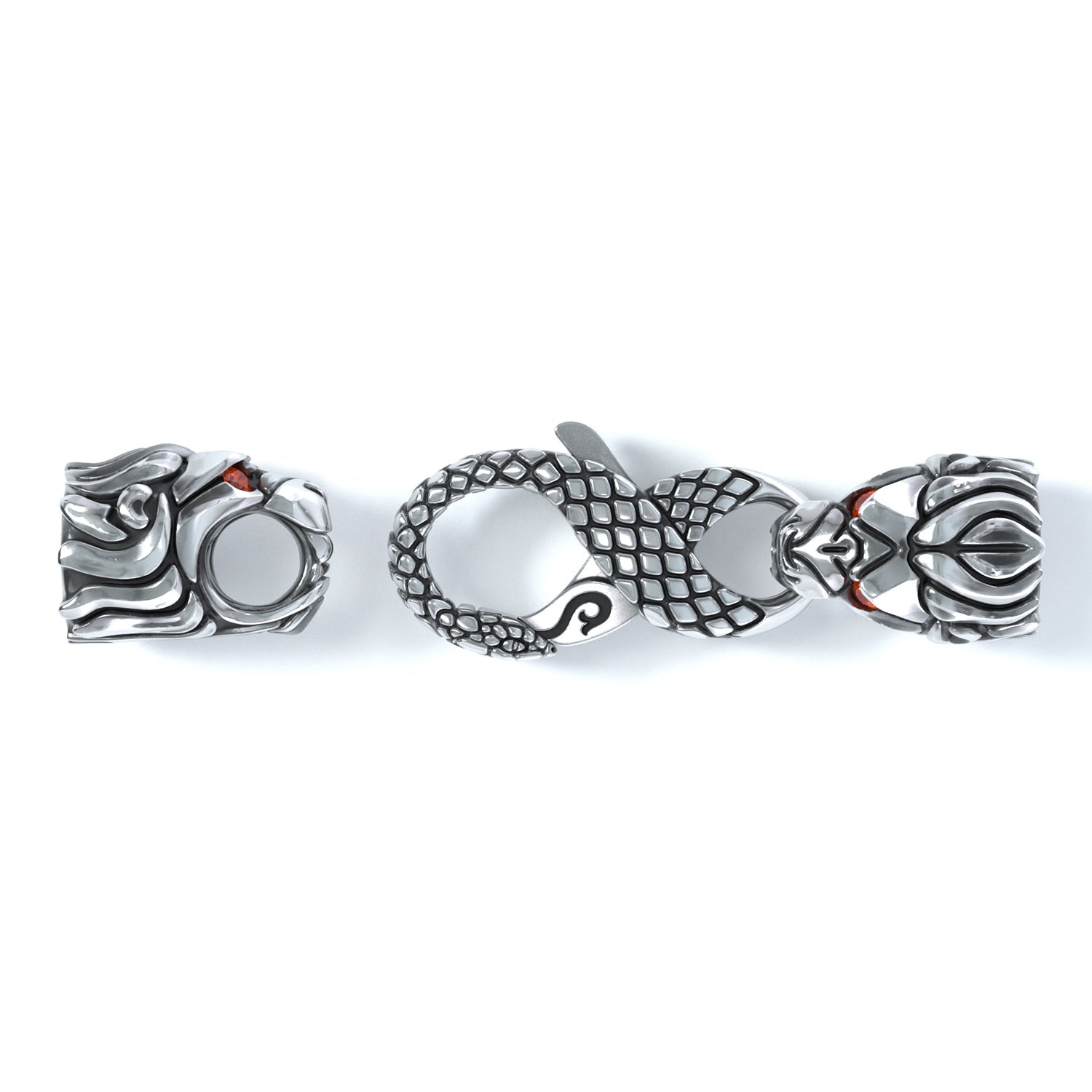 5mm Lion Signature Clasp, Silver