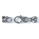 5mm Wolf Signature Clasp, Silver