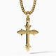 Courage, Gold Cross Pendant