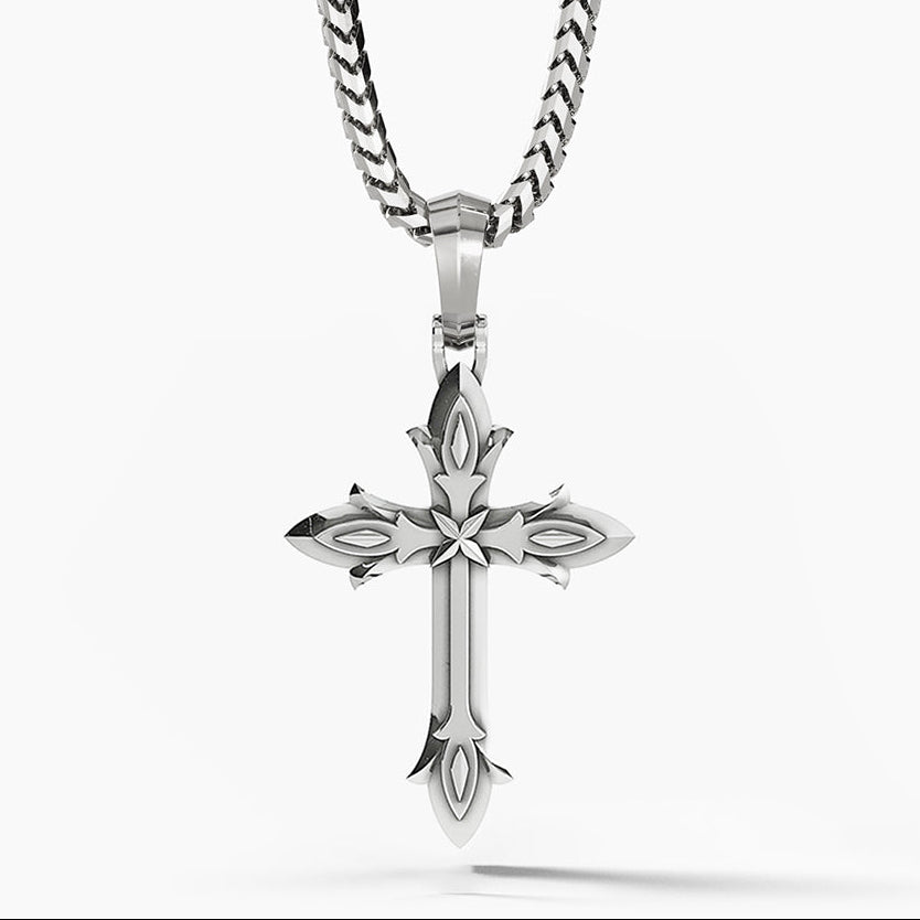 Courage, Silver Cross Pendant
