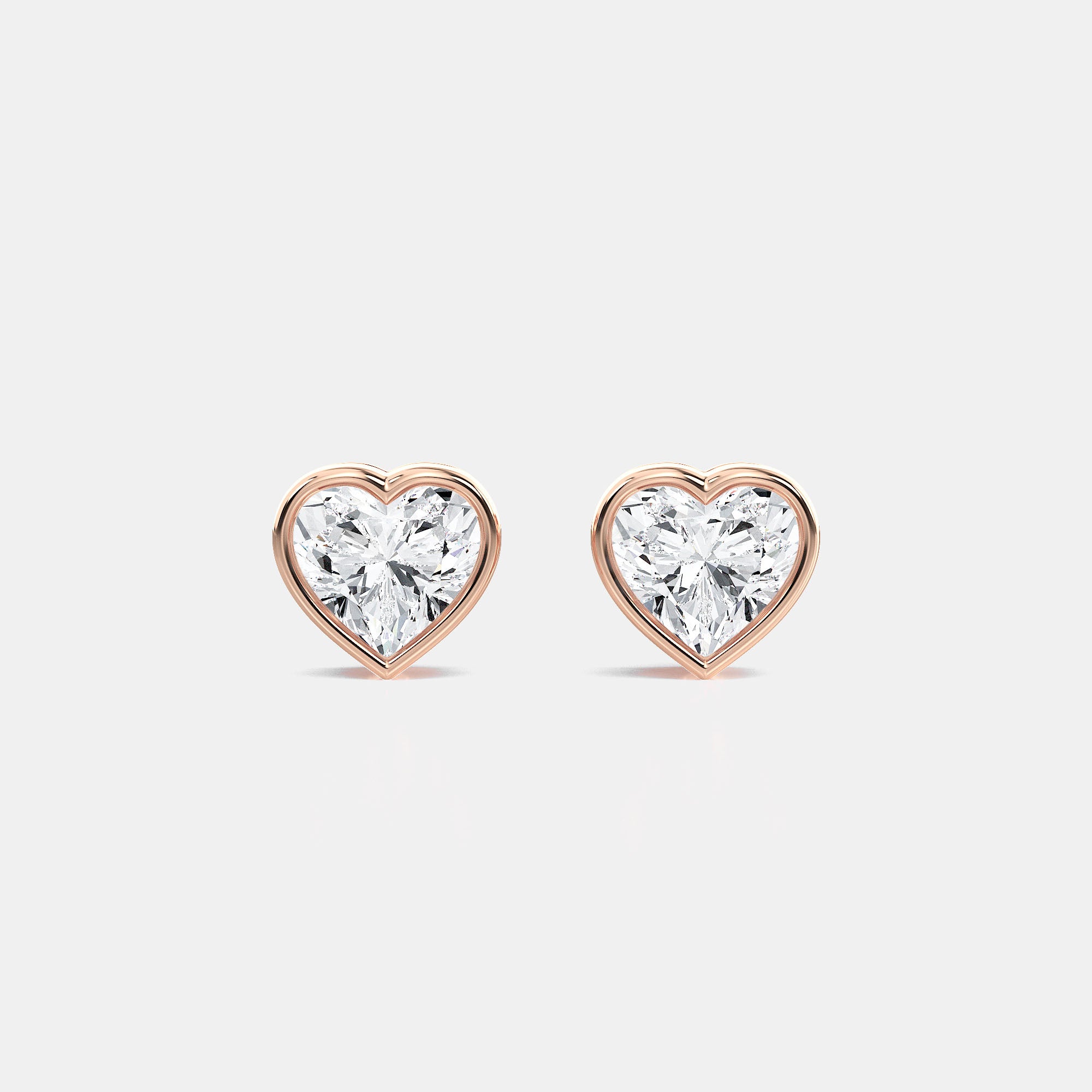 HEART BEZEL STUDS
