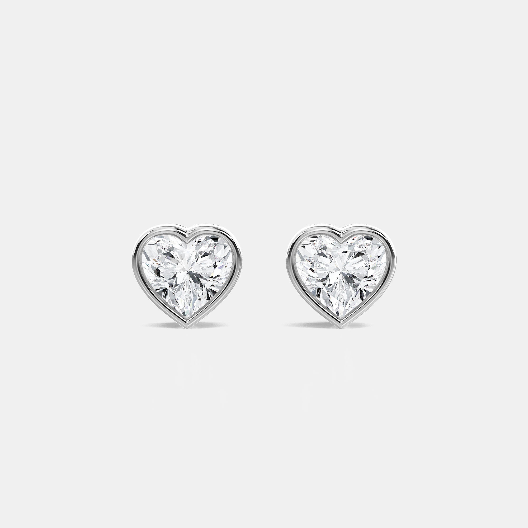 HEART BEZEL STUDS