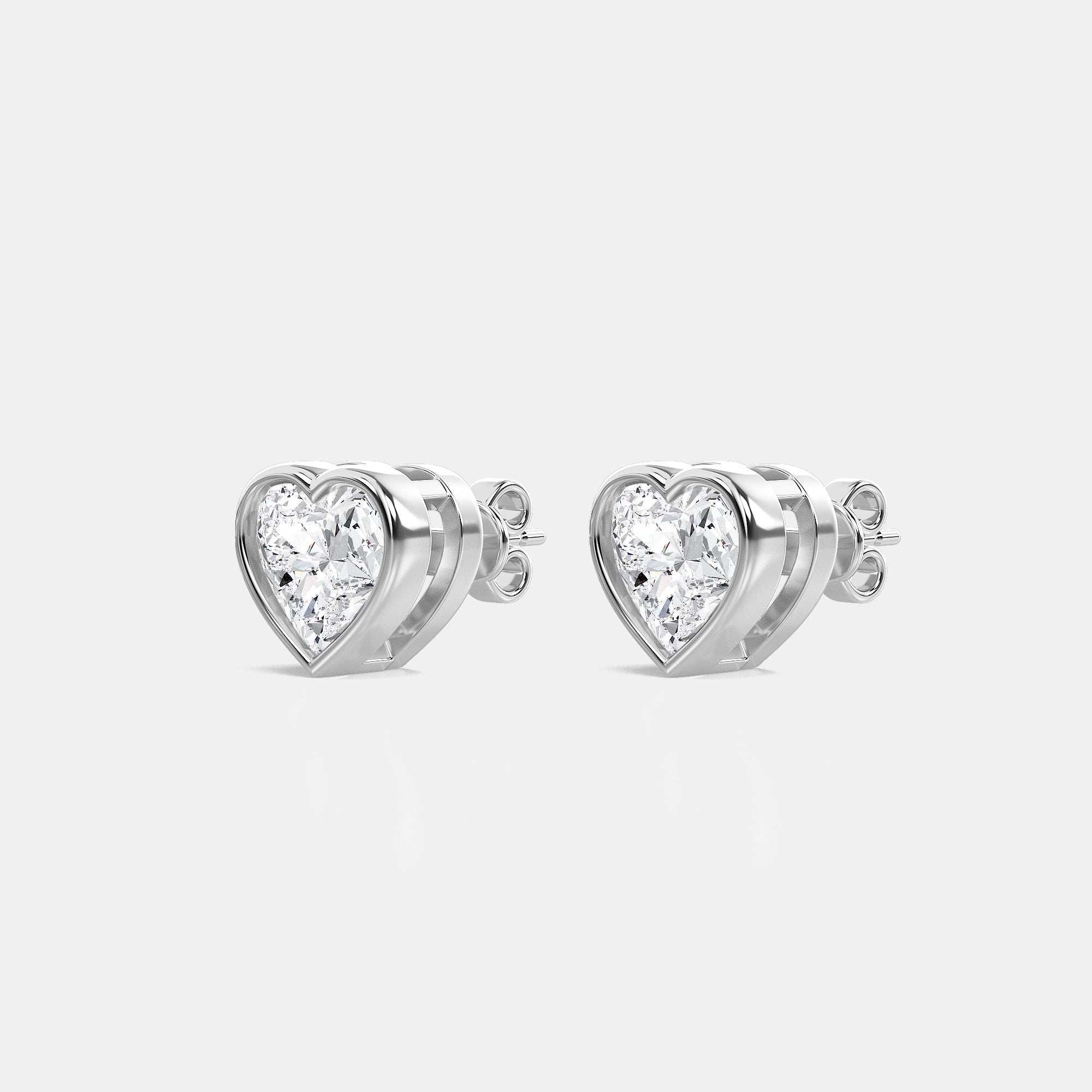 HEART BEZEL STUDS