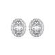OVAL HALO EARRINGS