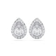 PEAR HALO EARRINGS