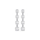 GRADUATING ROUND DROP EARRINGS, 2.33 CTW