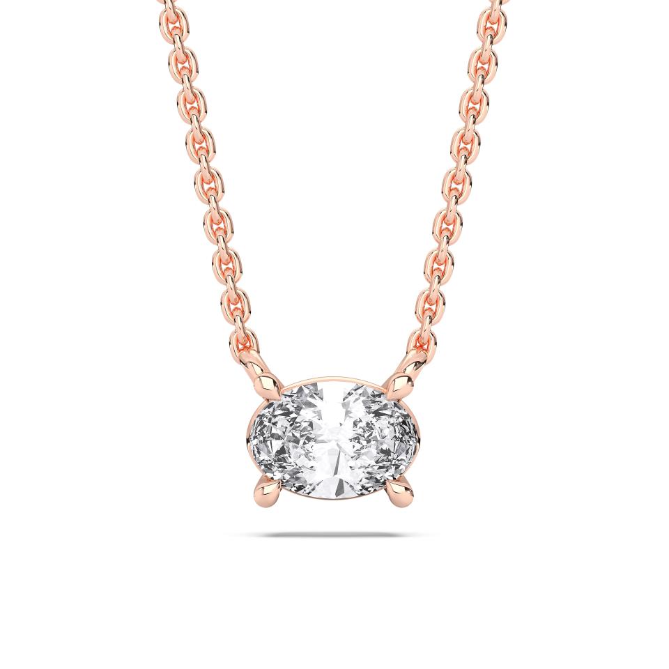 OVAL SOLITAIRE PENDANT