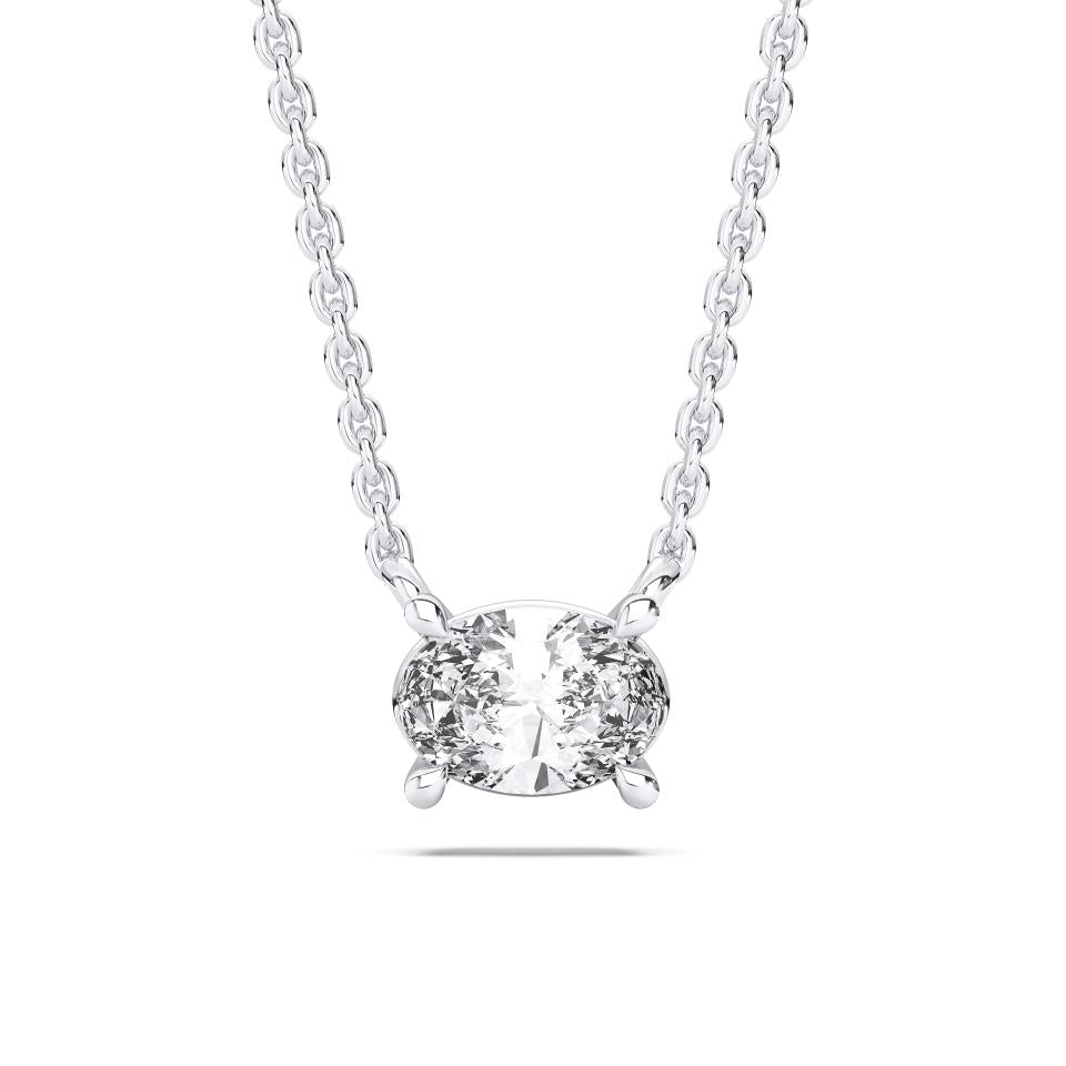 OVAL SOLITAIRE PENDANT