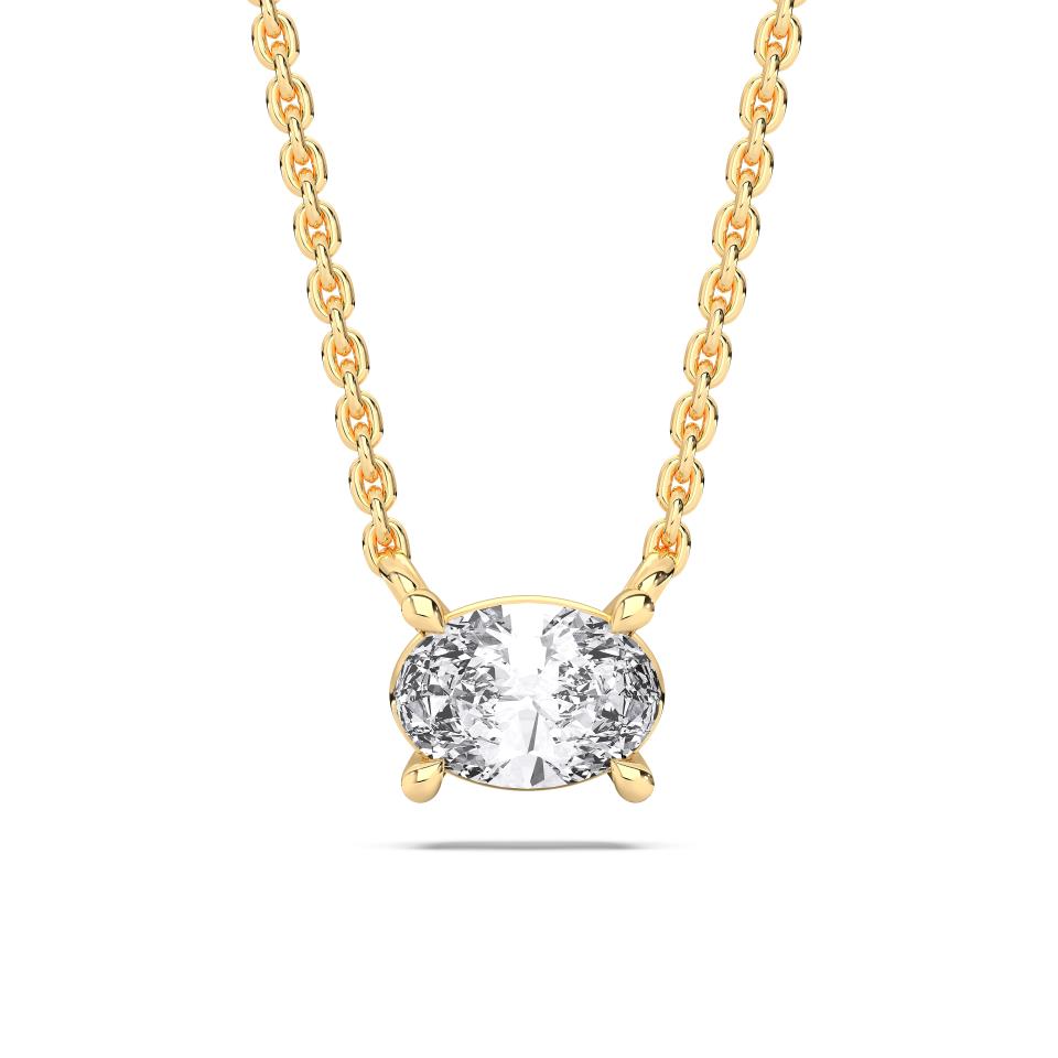 OVAL SOLITAIRE PENDANT