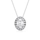 OVAL HALO SOLITAIRE PENDANT