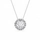 ROUND HALO SOLITAIRE PENDANT