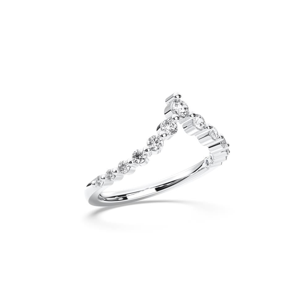 ROUND V-SHAPE WEDDING BAND