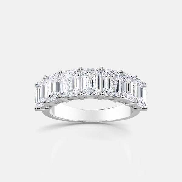EMERALD CUT 7-STONE RING