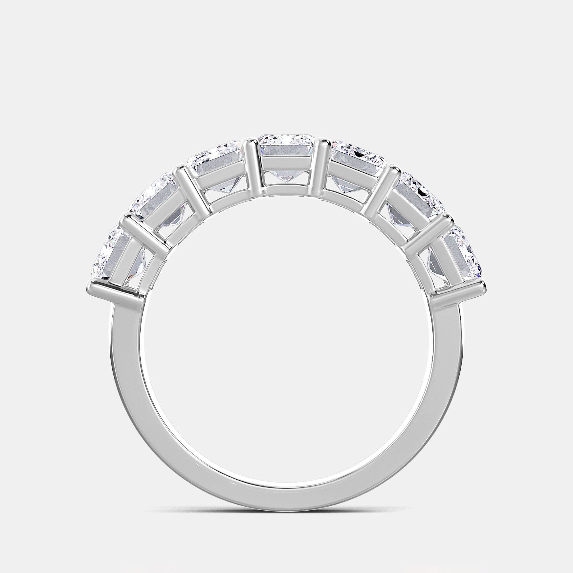 EMERALD CUT 7-STONE RING