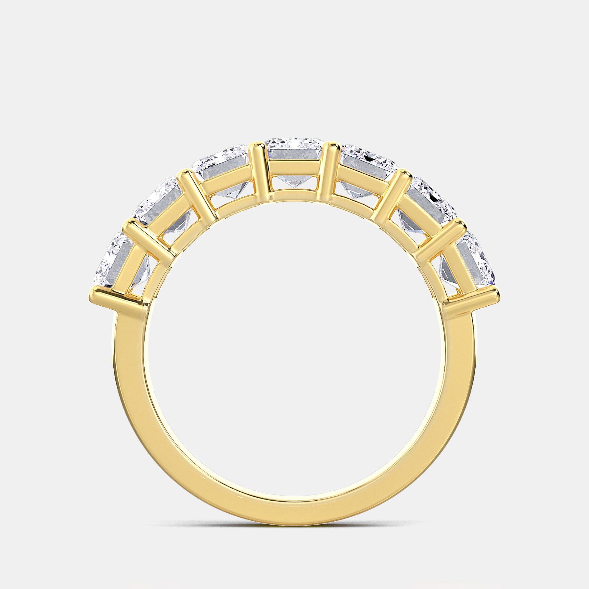 EMERALD CUT 7-STONE RING