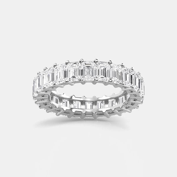 EMERALD CUT ETERNITY RING