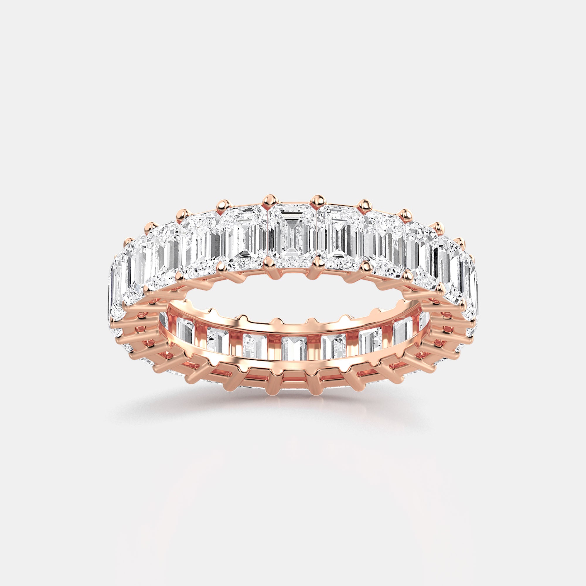 EMERALD CUT ETERNITY RING