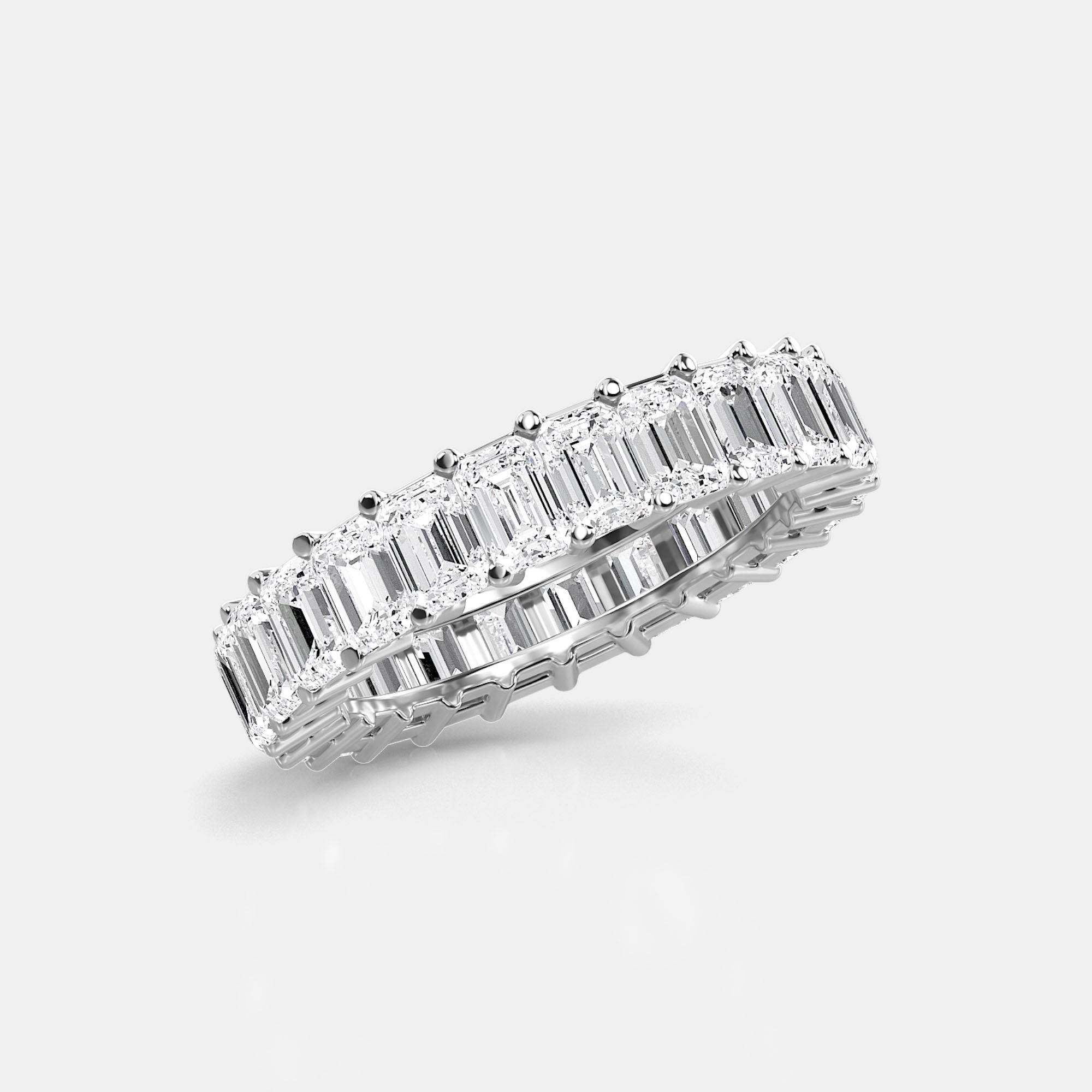 EMERALD CUT ETERNITY RING
