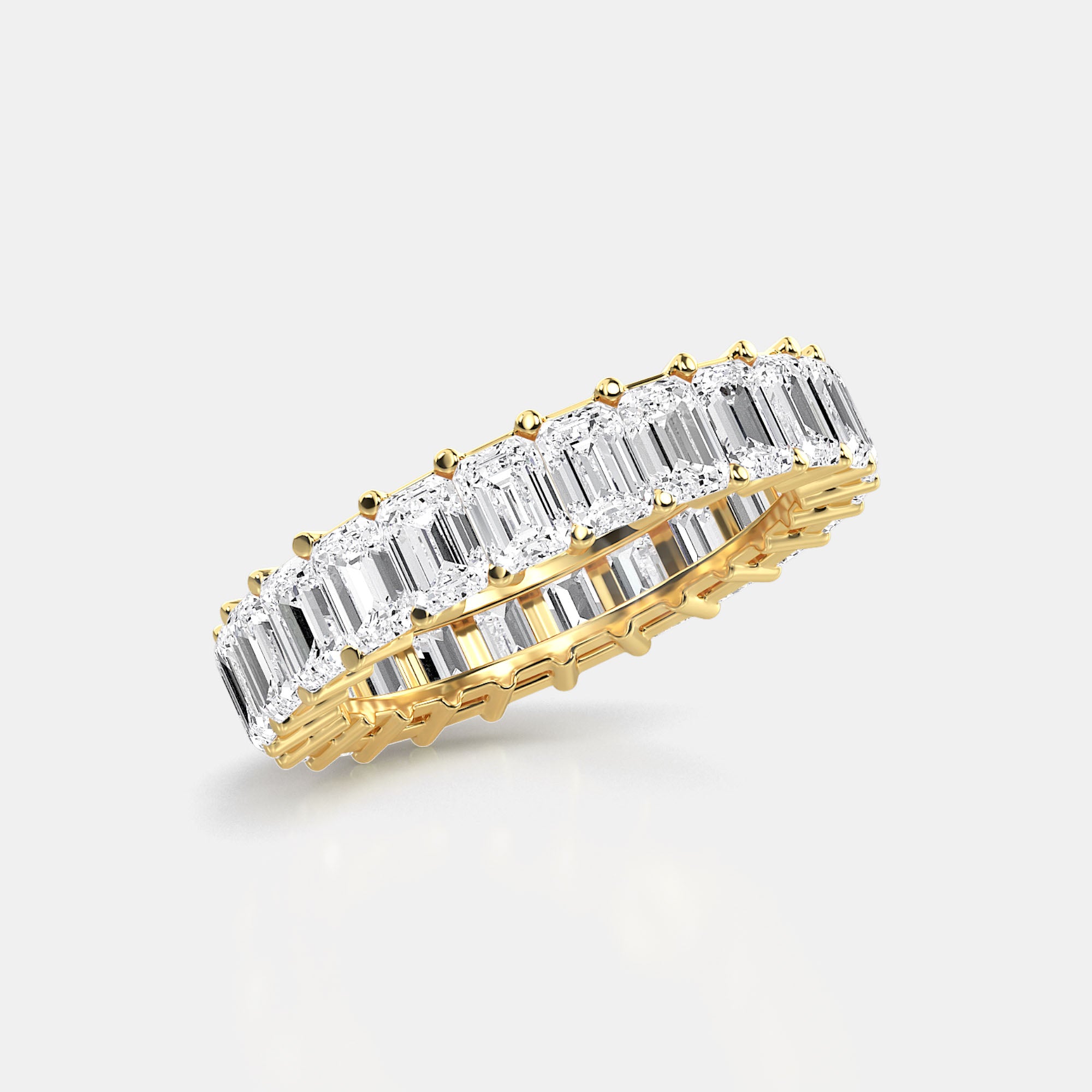 EMERALD CUT ETERNITY RING