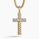 DESTINY, Gold Cross Pendant with Diamonds