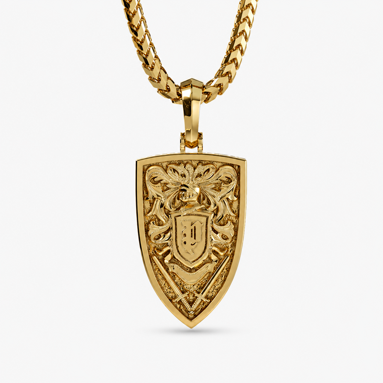 Empire, Gold Lion Head Pendant