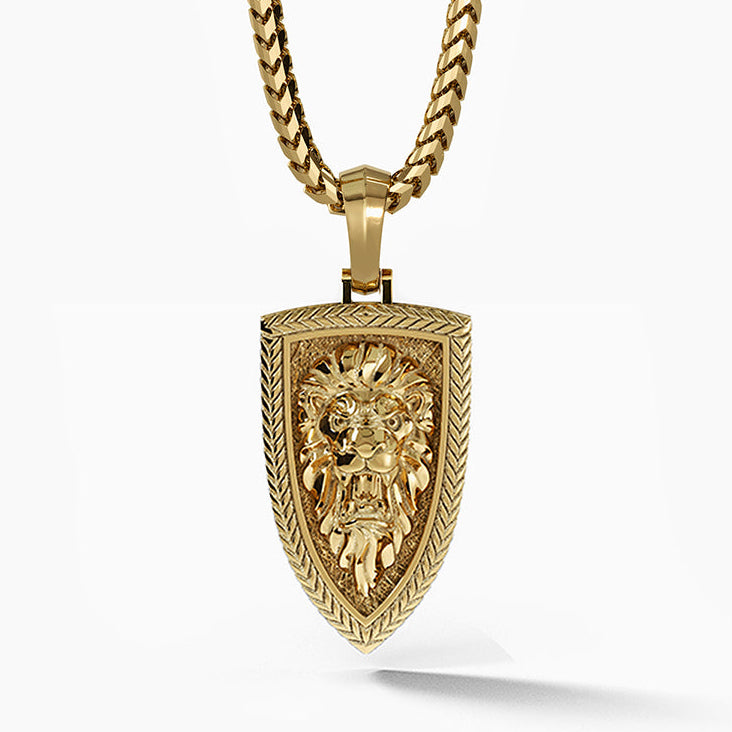Empire, Gold Lion Head Pendant