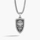 Empire, Platinum Lion Head Pendant with Diamonds