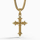 Faith, 14k Gold Over Brass Cross Pendant