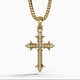 Faith, Gold Cross Pendant with Diamonds