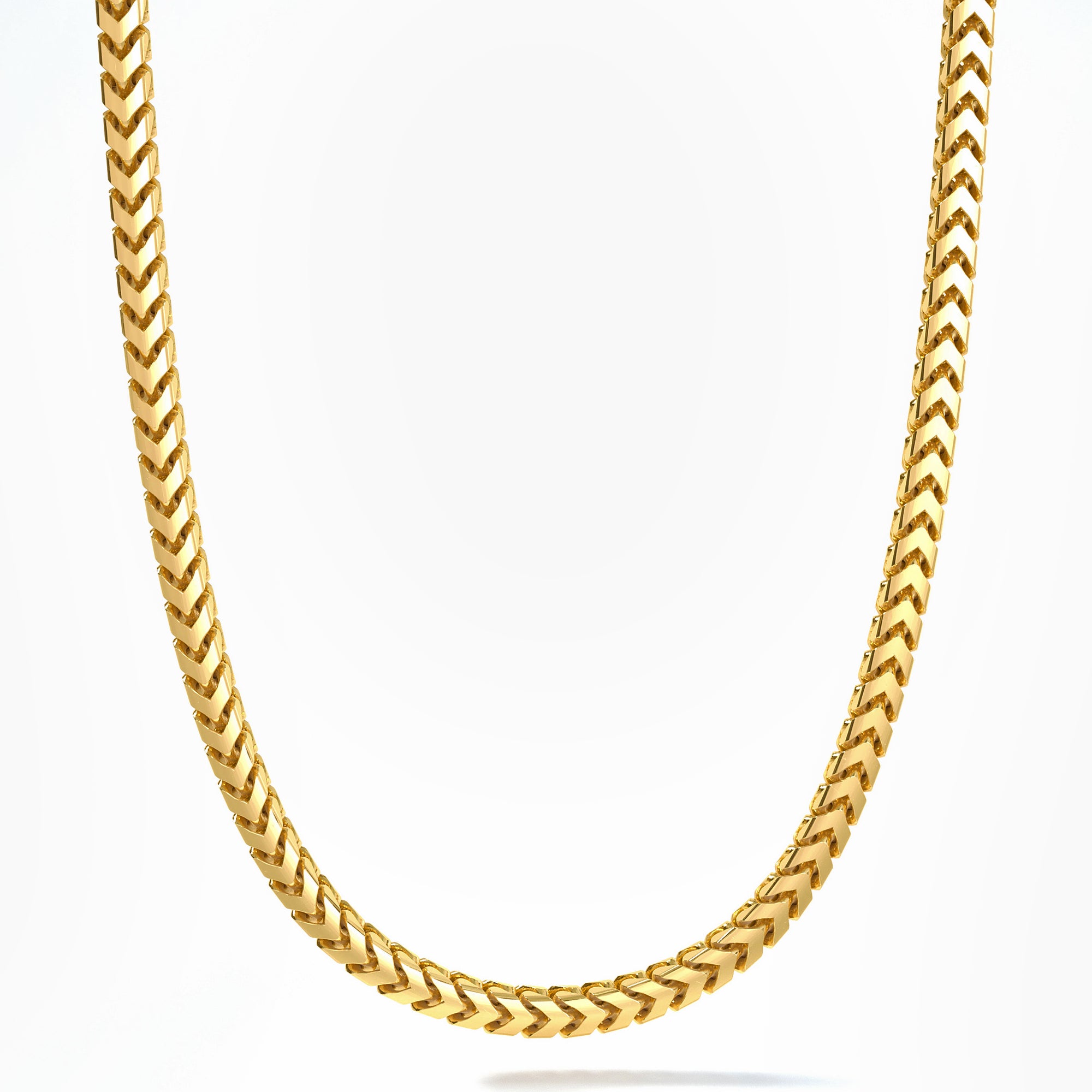 5mm Franco Chain, 18k Yellow Gold