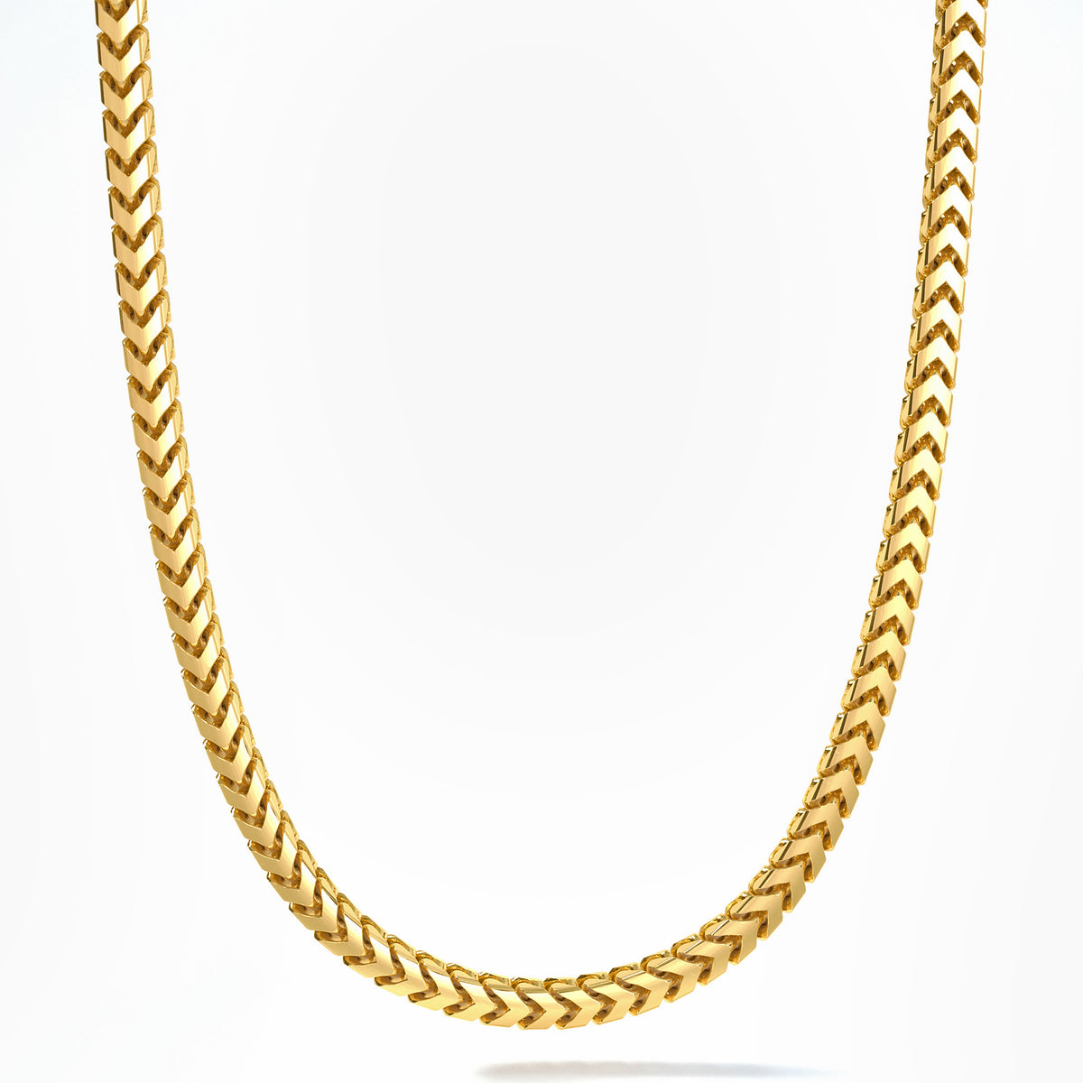 5mm Franco Chain, 18k Yellow Gold