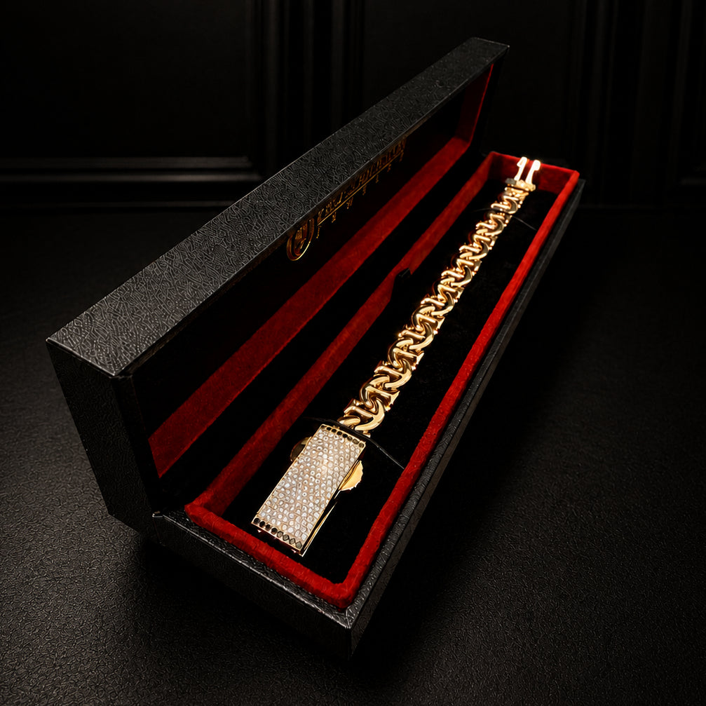 ANCHOR, 15mm Gold Bracelet