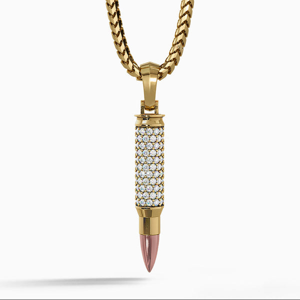 Bullet, Diamond Pendant