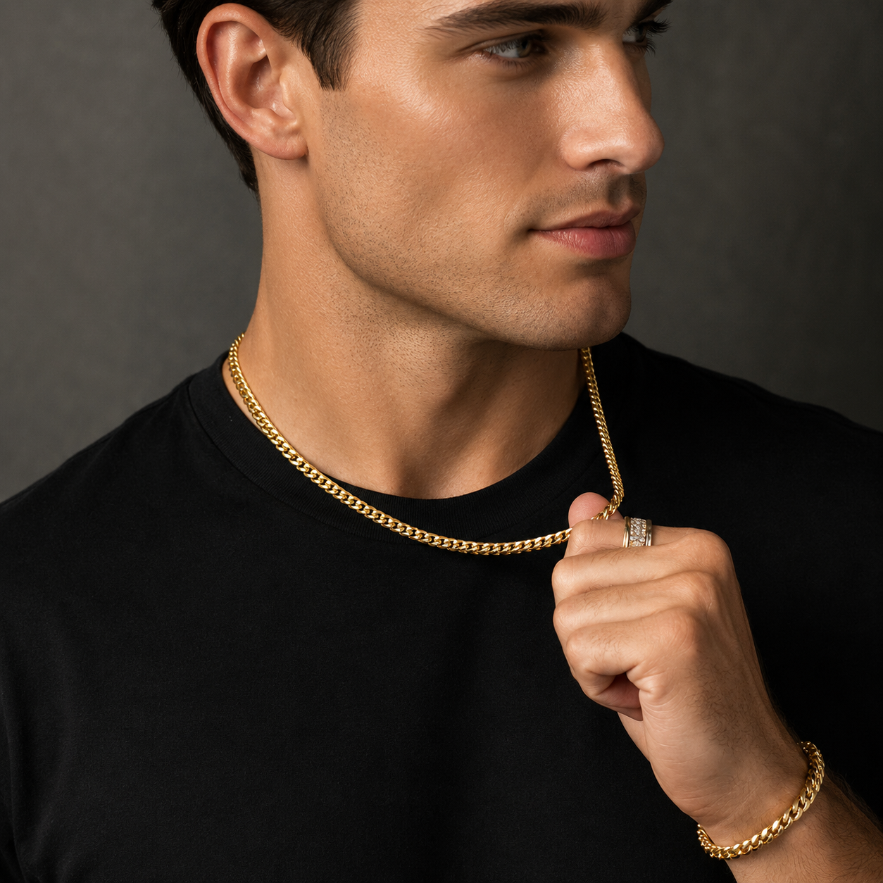 4mm Franco Chain, 14k Yellow Gold