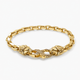 6mm Hermes (Heavy Link) Bracelet, 14k Yellow Gold