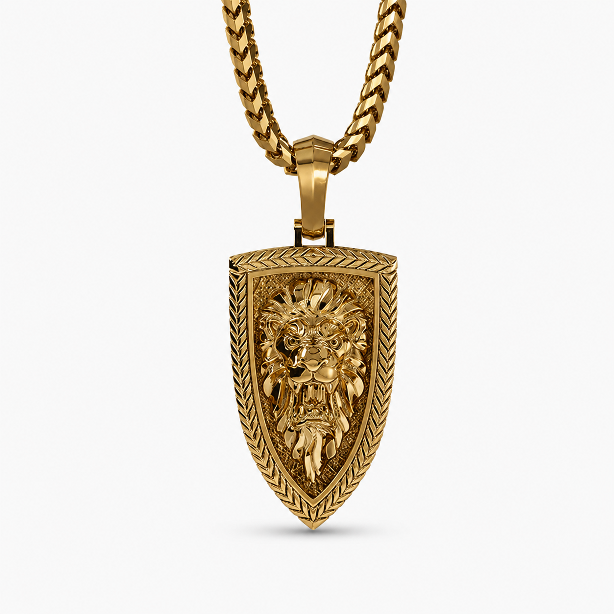 Empire, Gold Lion Head Pendant