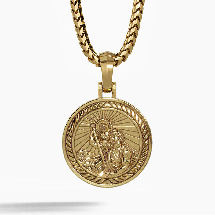 Saint Christopher, Gold Pendant