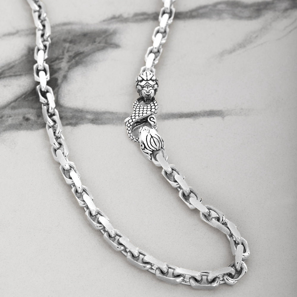 3mm Platinum Hermes Heavy Link Chain | Proclamation Jewelry