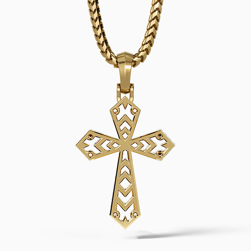 Honor, Gold Cross Pendant