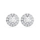 ROUND HALO EARRINGS