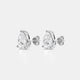 PEAR 3-PRONG STUDS