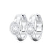 OVAL BEZEL HOOPS