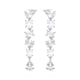 MIXED SHAPE DROP EARRINGS, 2.50 CTW