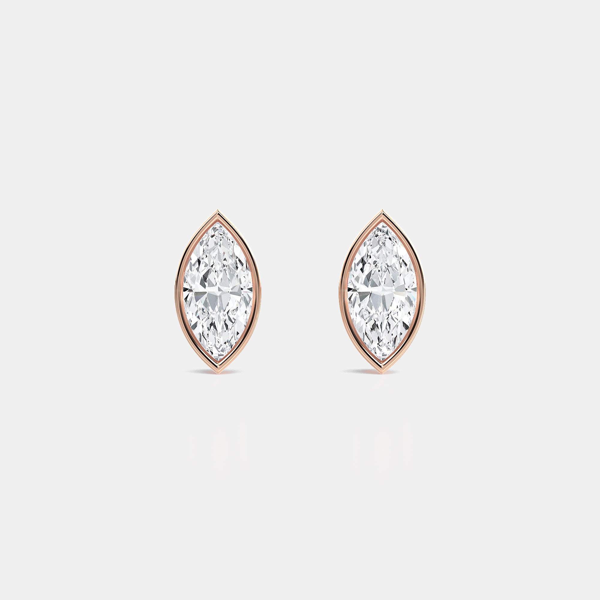 MARQUISE BEZEL STUDS