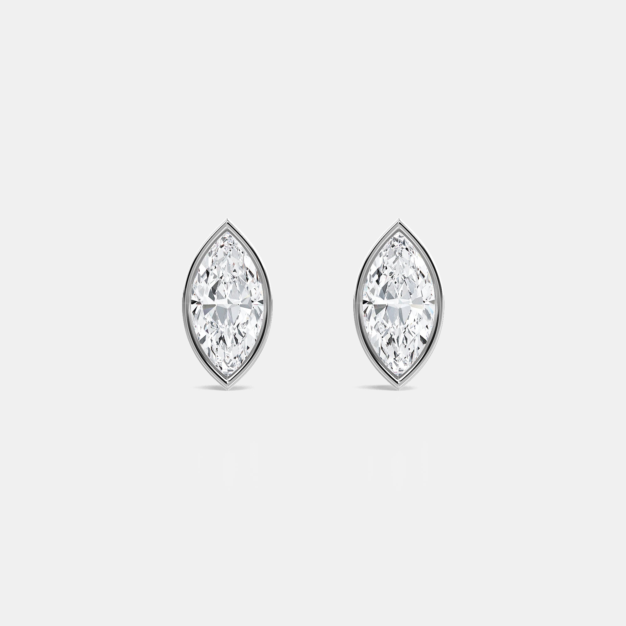 MARQUISE BEZEL STUDS