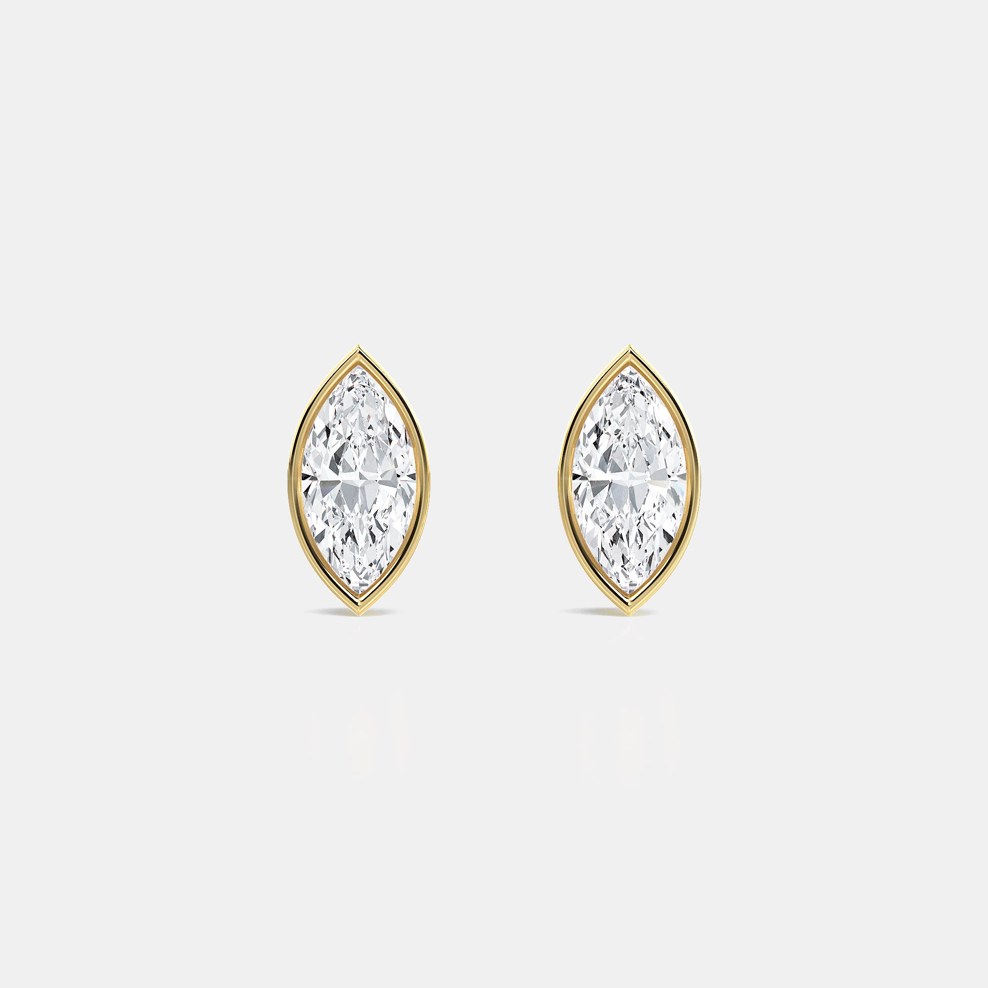 MARQUISE BEZEL STUDS