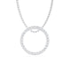 CIRCLE ROUND DIAMOND PENDANT