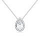 PEAR HALO SOLITAIRE PENDANT