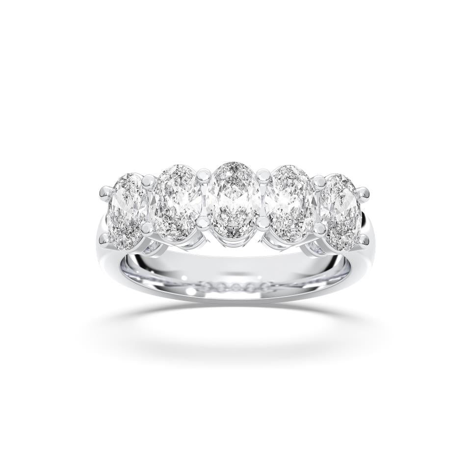 OVAL 5-STONE RING